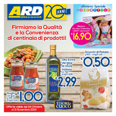 Volantino Ard Discount Sicilia Fine Ottobre 2014