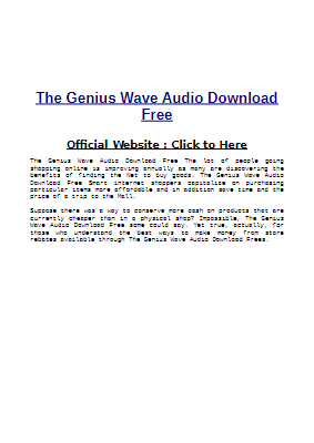 The Genius Wave Audio Download Free (2)