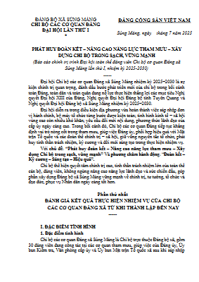 5. BC Chính trị ĐH Chi bộ