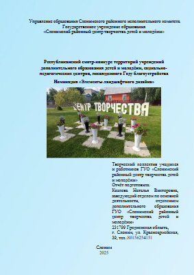 Слонимский РЦТДиМ Элементы ЛД