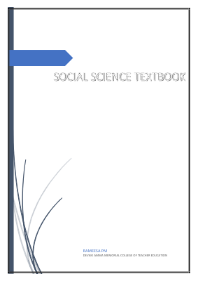 Social Science TextBook – Rameesa PM