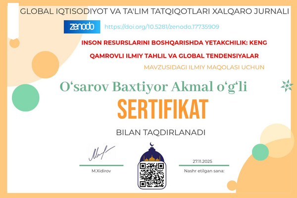 Orange And Green Bubble Certificate