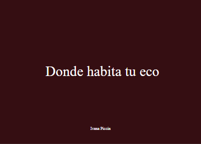 Donde Habita Tu Eco
